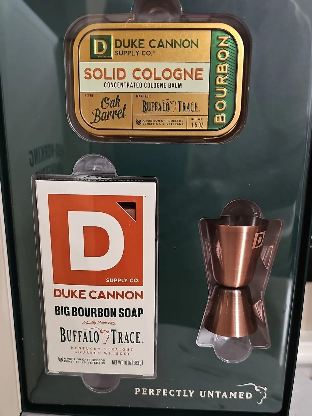 Duke Cannon The Bourbon Barrel Buffalo Trace Men's Gift Set, NIB